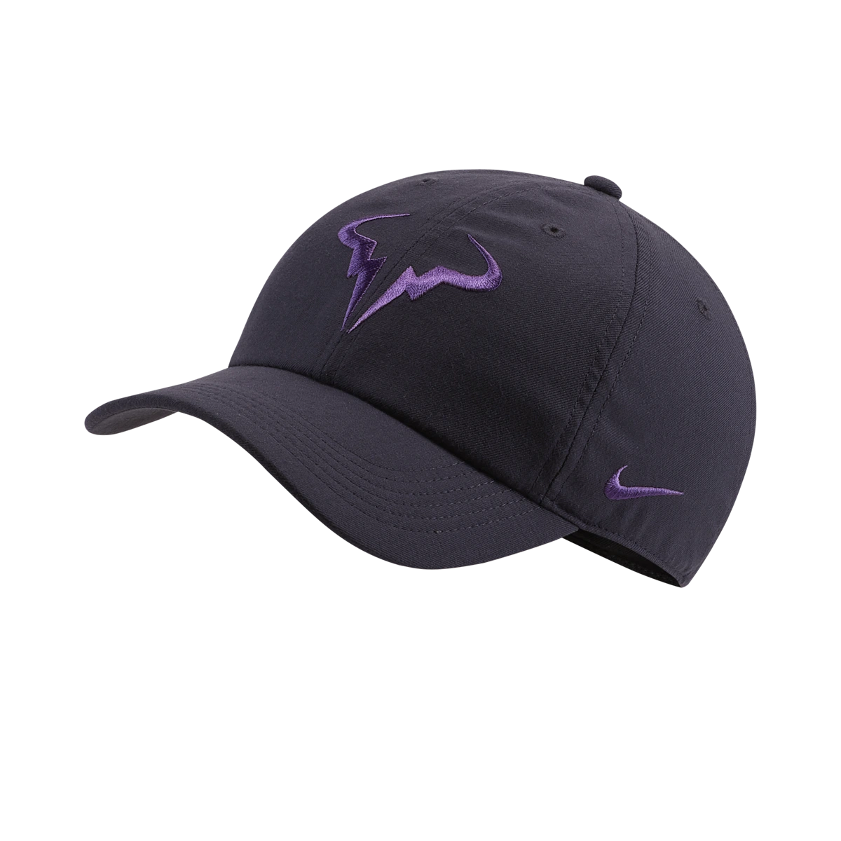 Nike AeroBill Rafa Heritage86 hat in Gridiron w/Bright Violet [850666-015] from the Fall 2019 tennis collection